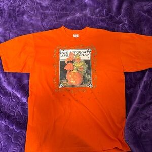 Vintage 90s Halloween Smiles Cover Art by Eugene Iverd Graphic T Shirt Size XL